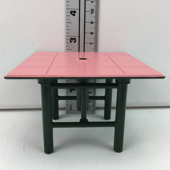 Fisher Price Table Dollhouse Furniture Dining Room Set Chairs Silverware Place S - Picture 13 of 16